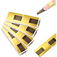200pcs del arte del clavo Extensión Formas- Bandeja de papel de uñas- Nail Forms Gel UV- Para Uñas manualidades…